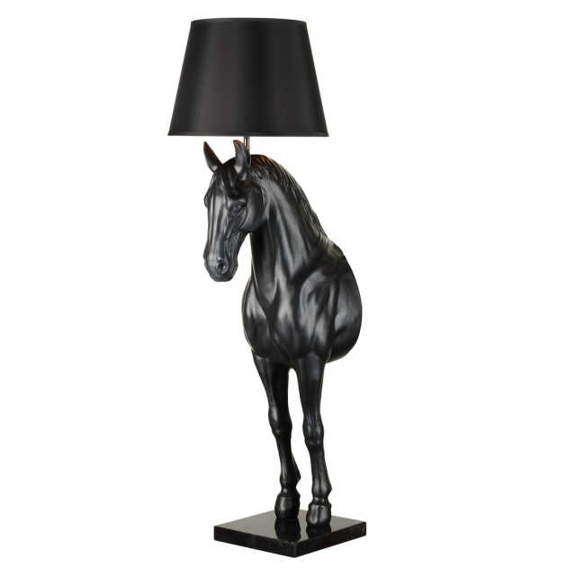 Horse Lamp in Black
