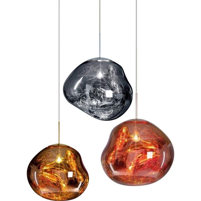 Modern Minimalist Glass Irregular Shape Ceiling Hanging Lamp Fixture Contemporary Decoration Chandelier