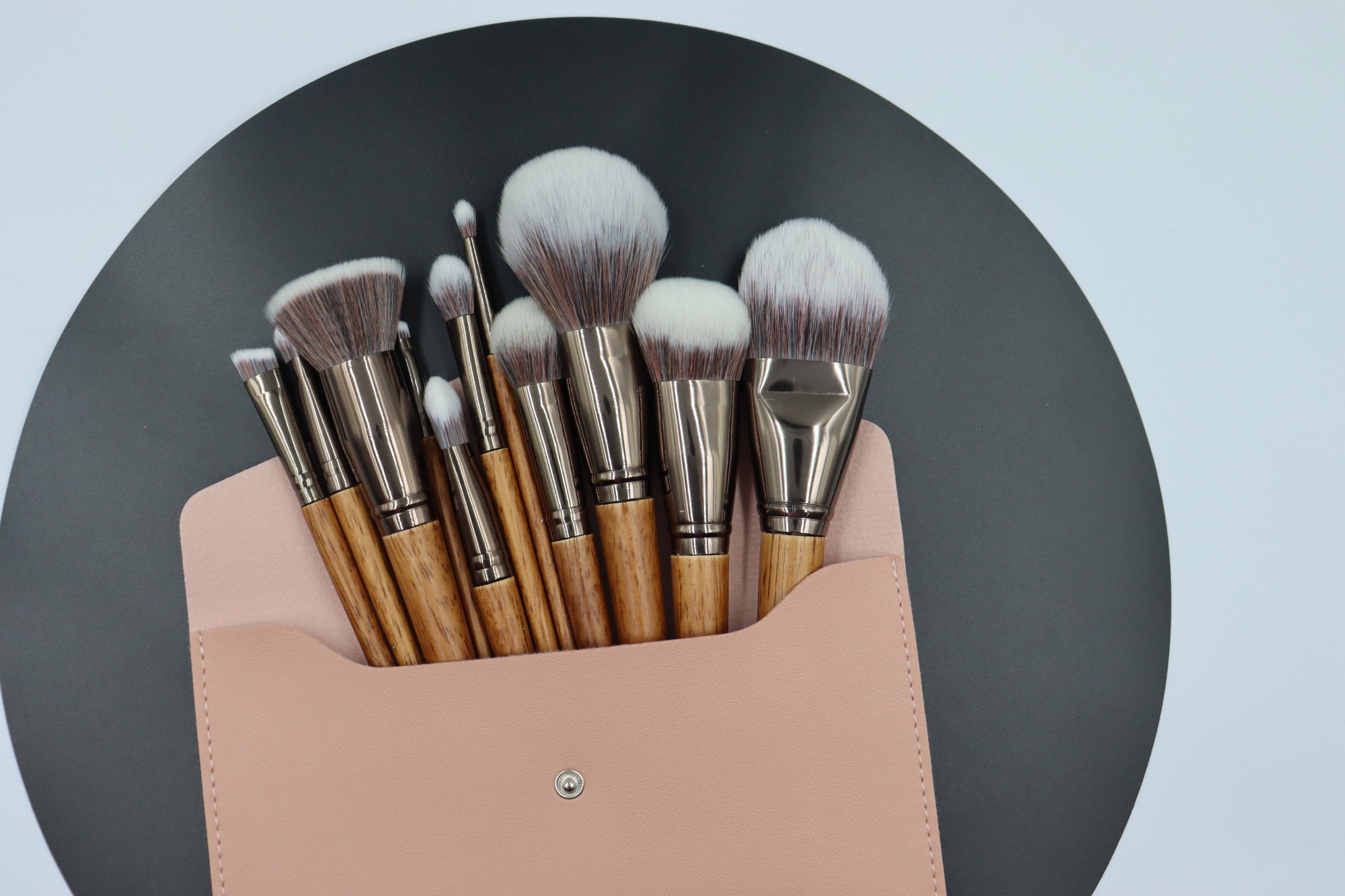 M1101 wooden handle brush set 11pcs