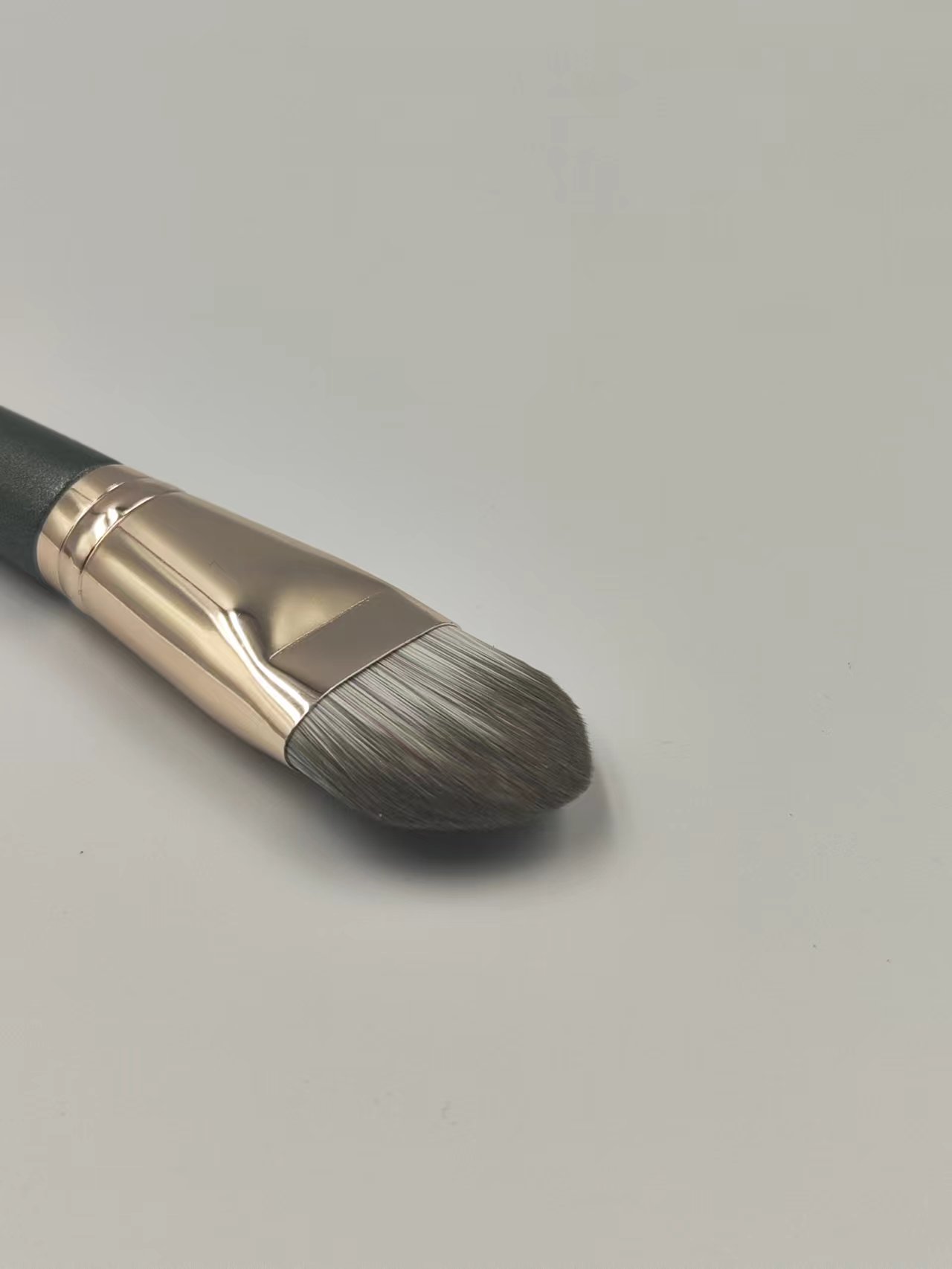 M1401 Green aluminum tube gradient wool makeup brush set