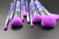 M1002 Rose purple gradient crystal brush set original picture without PS