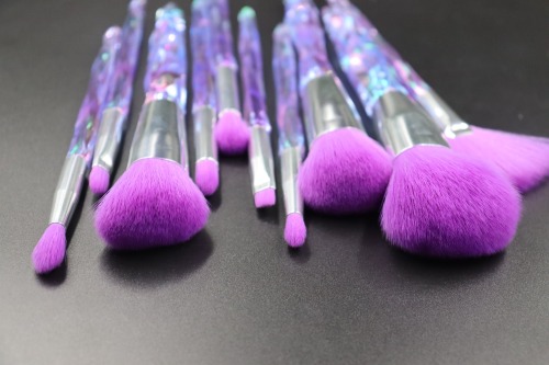 M1002 Rose purple gradient crystal brush set original picture without PS