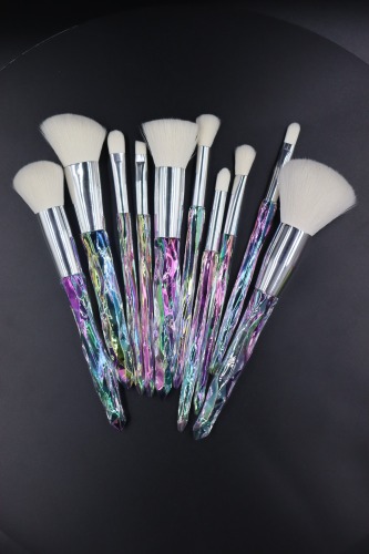 M1004 White hair polarized crystal brush set original picture without PS