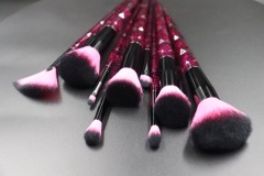 M1003 Pink crystal brush set original picture without PS