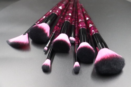 M1003 Pink crystal brush set original picture without PS