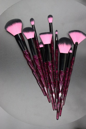 M1003 Pink crystal brush set original picture without PS