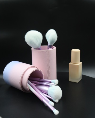 M1202 White Hair Powder White Gradient Handle Makeup Brush Set