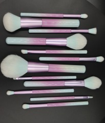 M1202 White Hair Powder White Gradient Handle Makeup Brush Set