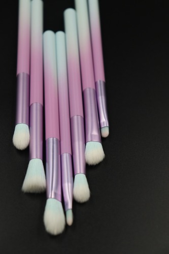 M1202 White Hair Powder White Gradient Handle Makeup Brush Set