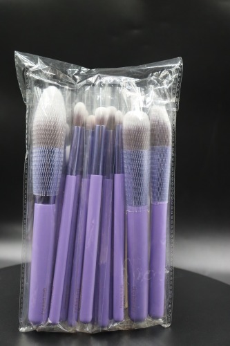 M1302 White Hair Taro Purple Handle Makeup Brush Set