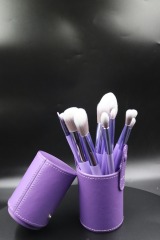 M1302 White Hair Taro Purple Handle Makeup Brush Set