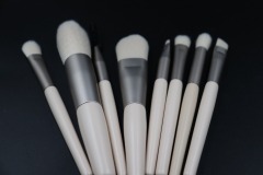 M803 Milk White Short Brush Travel Brush Set