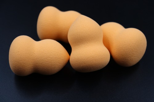 Cosmetic cotton wet and dry water gourd shape cosmetic egg