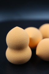 Cosmetic cotton wet and dry water gourd shape cosmetic egg