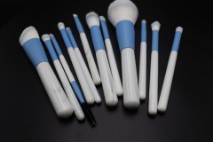 M1206 12Pcs Premium Synthetic Kabuki Eye Shadows Make Up Brushes, Eyeliner Brushes Blending Face Powder Blush Cosmetics Brushes Tool Kit