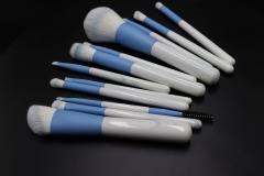 M1206 12Pcs Premium Synthetic Kabuki Eye Shadows Make Up Brushes, Eyeliner Brushes Blending Face Powder Blush Cosmetics Brushes Tool Kit