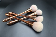 Flower-shaped rose gold drop-shaped handle makeup brush set 11 pcs can be used as ornaments