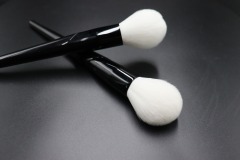 MEIKCO Professional Makeup Brushes Wooden Handle Cosmetics Brushes Foundation Concealer Powder Face Eye Make up Brushes Kit, Black