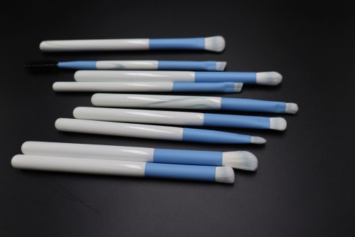 M1206 12Pcs Premium Synthetic Kabuki Eye Shadows Make Up Brushes, Eyeliner Brushes Blending Face Powder Blush Cosmetics Brushes Tool Kit