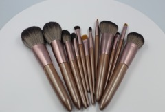 M1209 High-end textured 12 rose gold handle loose powder brush foundation brush eye shadow brush