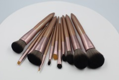 M1209 High-end textured 12 rose gold handle loose powder brush foundation brush eye shadow brush