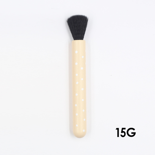 Yellow stippling brush partial brush with wooden or plastic handle