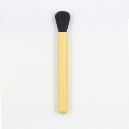 Yellow stippling brush partial brush with wooden or plastic handle