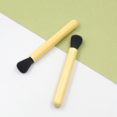 Yellow stippling brush partial brush with wooden or plastic handle