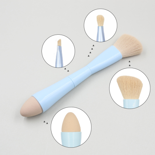 Four-in-one multi-function makeup brush portable makeup brush can change color
