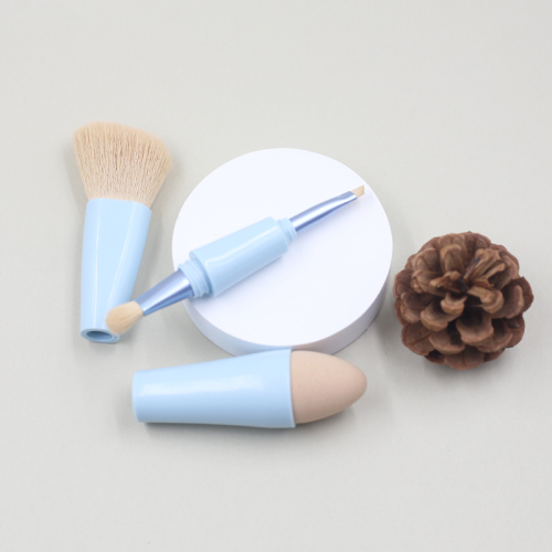 Four-in-one multi-function makeup brush portable makeup brush can change color