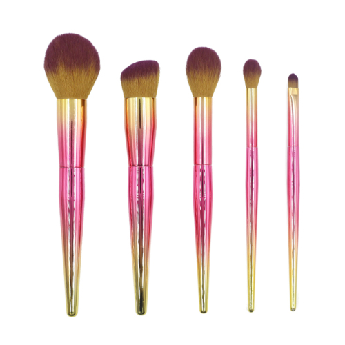 Mermaid Streamer Laser Blue Gradient Pink Gradient Makeup Brush Set