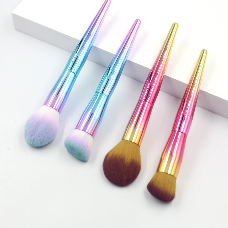 Mermaid Streamer Laser Blue Gradient Pink Gradient Makeup Brush Set