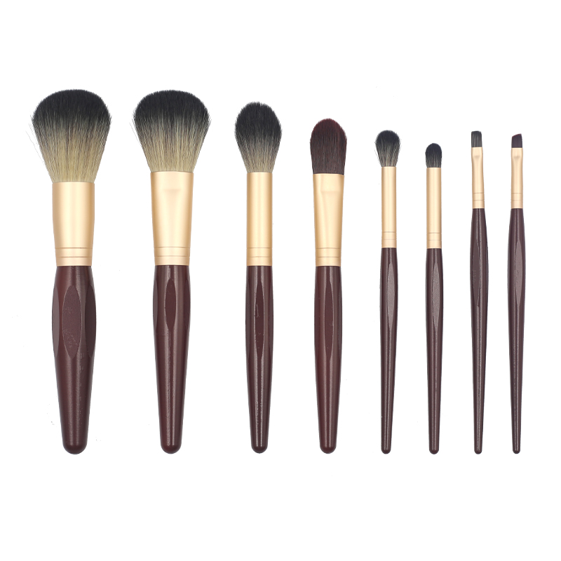 M801 White-green gradient hairy red-brown handle