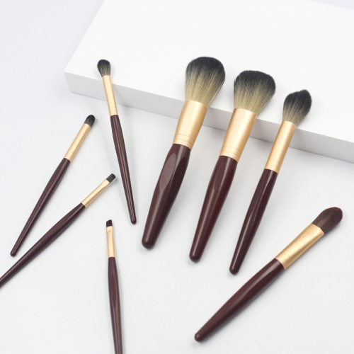 M801 White-green gradient hairy red-brown handle