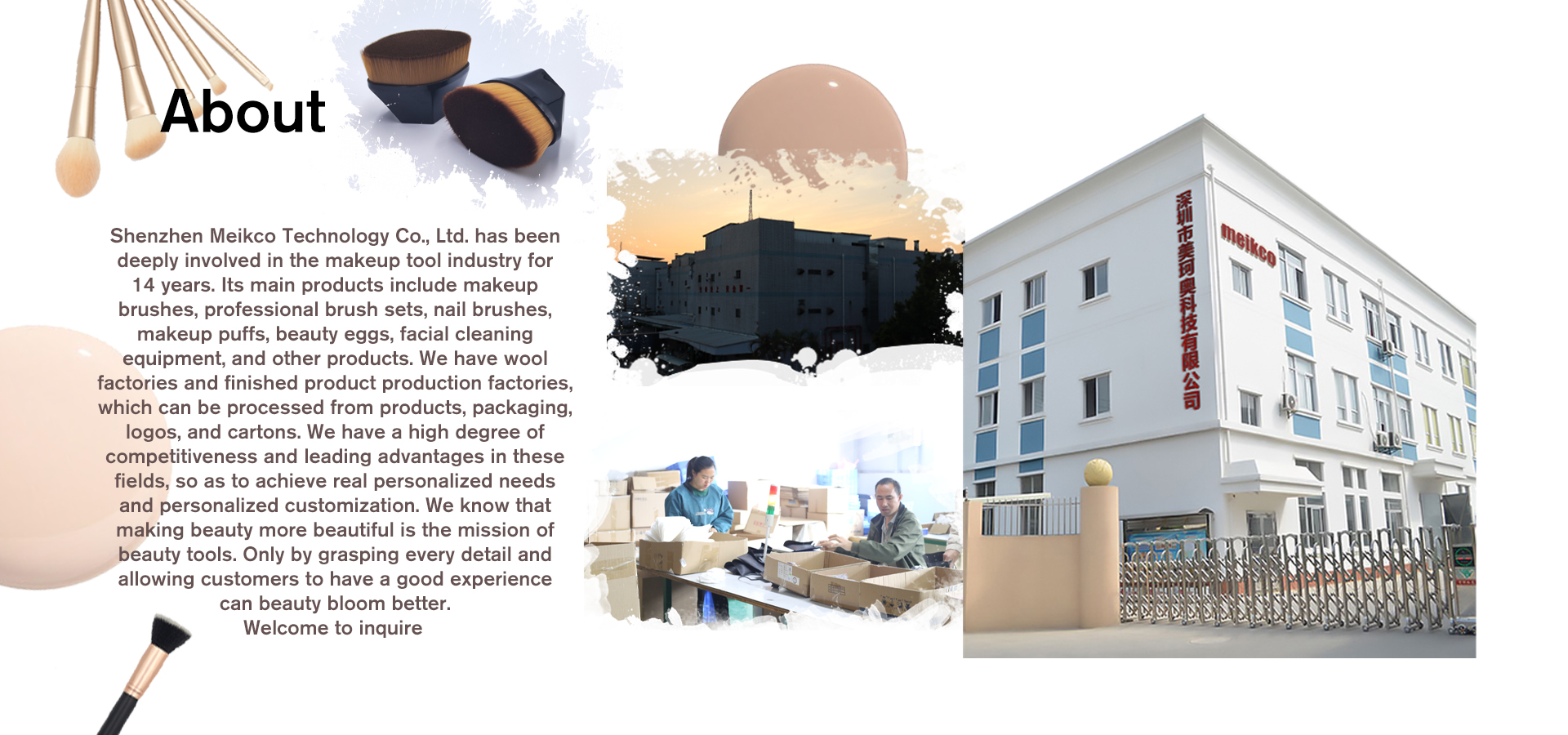 oem/odm beauty tools factory meikco makeup brush supplier