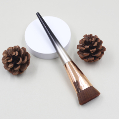 Factory customized flat head liquid foundation brush with private logo