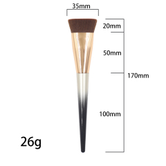 Factory customized flat head liquid foundation brush with private logo