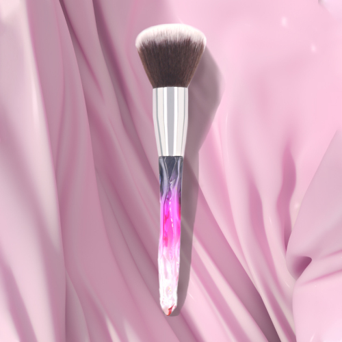 M1503 Crystal series makeup brushes can be customized with various rose crystal gradient handles