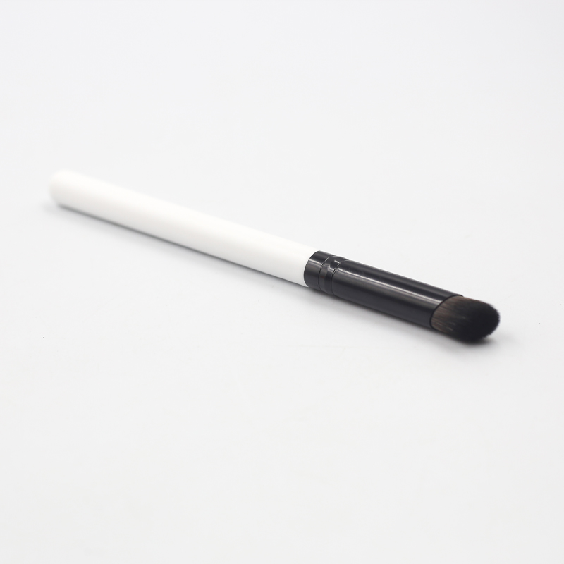 High quality white handle reinforced aluminum tube synthetic hairy finger brush