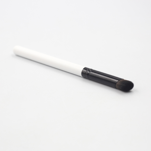 High quality white handle reinforced aluminum tube synthetic hairy finger brush