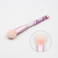 High quality color flow core handle thickened aluminum tube blush brush