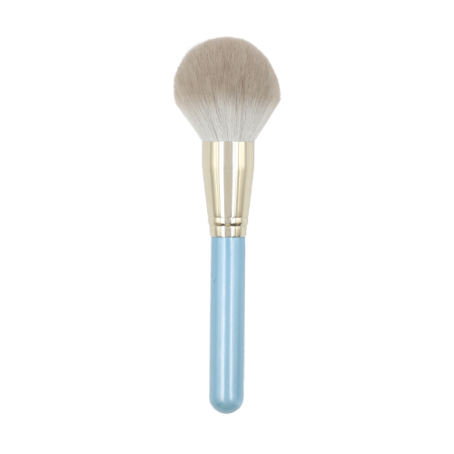 High quality sky blue handle reinforced aluminum tube synthetic brush