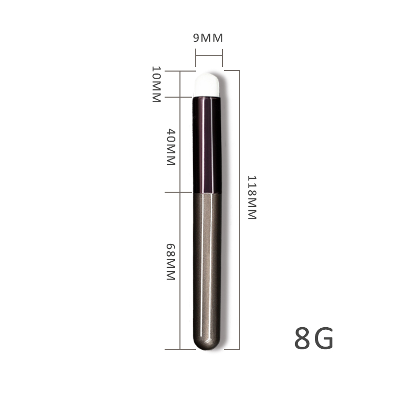 High quality round lip brush with wooden or plastic handle