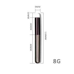 High quality round lip brush with wooden or plastic handle