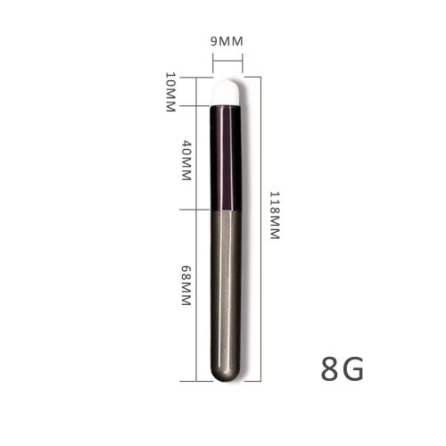 High quality round lip brush with wooden or plastic handle