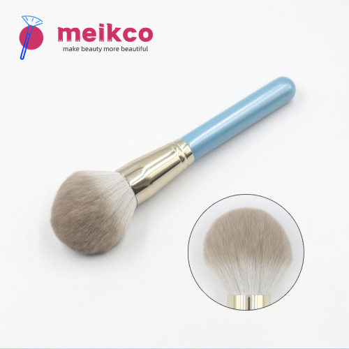 High quality sky blue handle reinforced aluminum tube synthetic brush