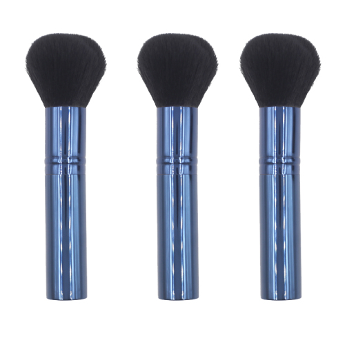 High quality dark blue reinforced aluminum pipe handle synthetic brush