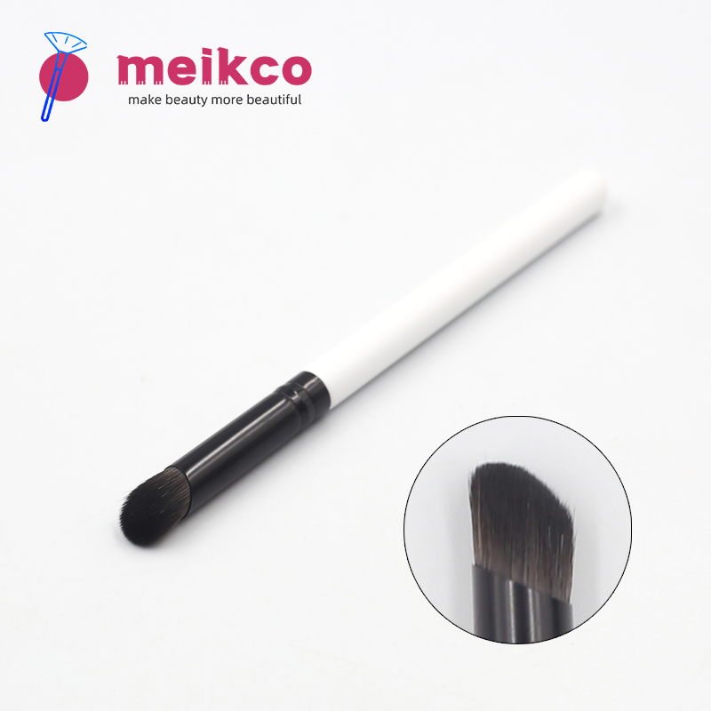 High quality white handle reinforced aluminum tube synthetic hairy finger brush