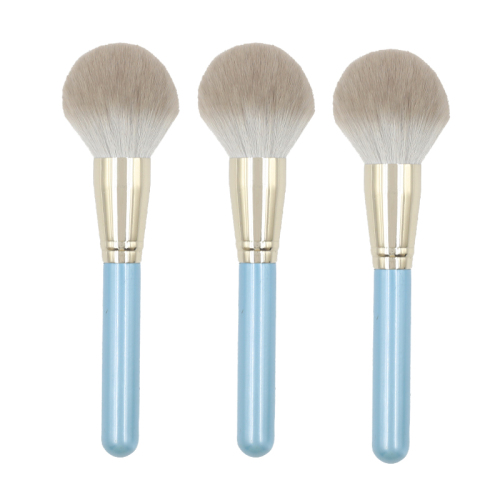 High quality sky blue handle reinforced aluminum tube synthetic brush