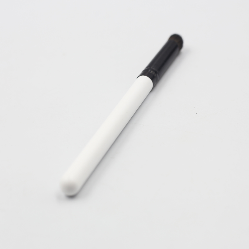 High quality white handle reinforced aluminum tube synthetic hairy finger brush